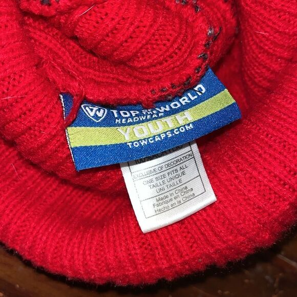 NC North Carolina State Wolfpack Knit Beanie Youth Ski Snowboard Cap Hat NWOT - Picture 4 of 5